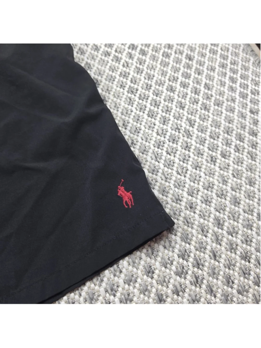 Polo Ralph Lauren Swim Trunks Cargo Board Shorts Black Red Pony Men’s 5XB